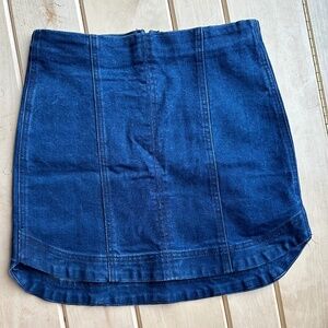 Denim mini skirt